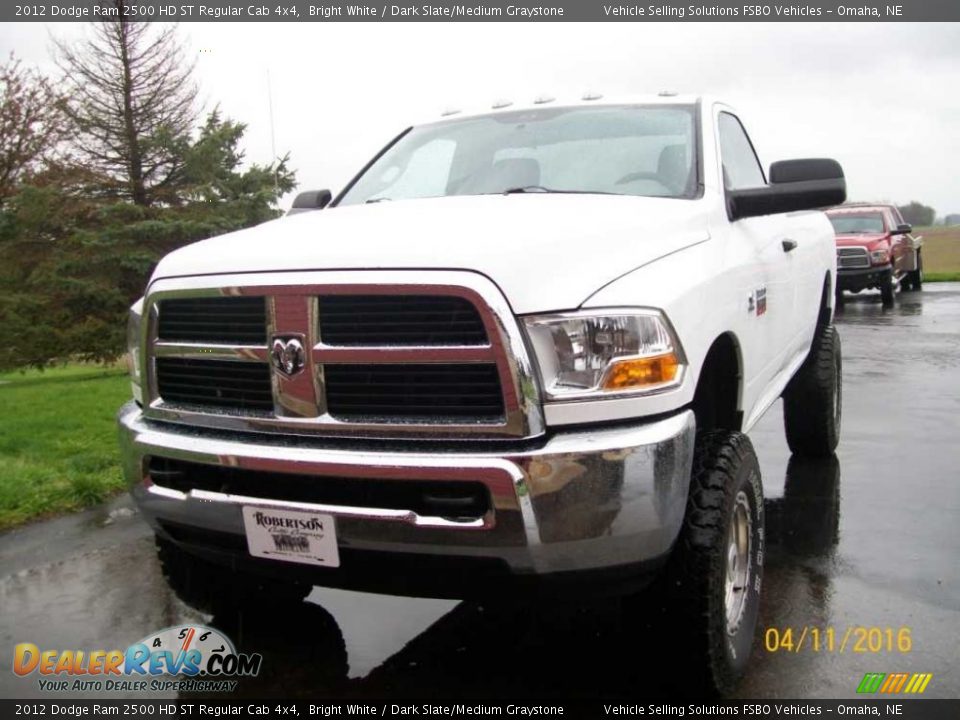 2012 Dodge Ram 2500 HD ST Regular Cab 4x4 Bright White / Dark Slate/Medium Graystone Photo #2