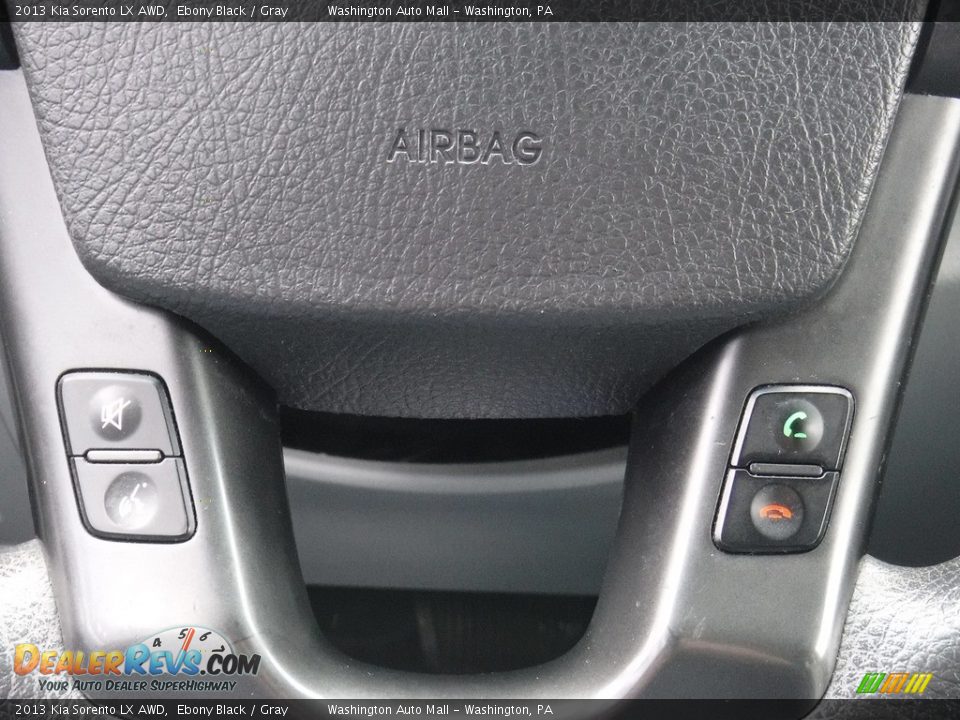 2013 Kia Sorento LX AWD Ebony Black / Gray Photo #18