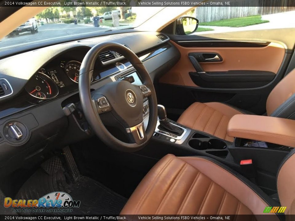 2014 Volkswagen CC Executive Light Brown Metallic / Truffle/Black Photo #8