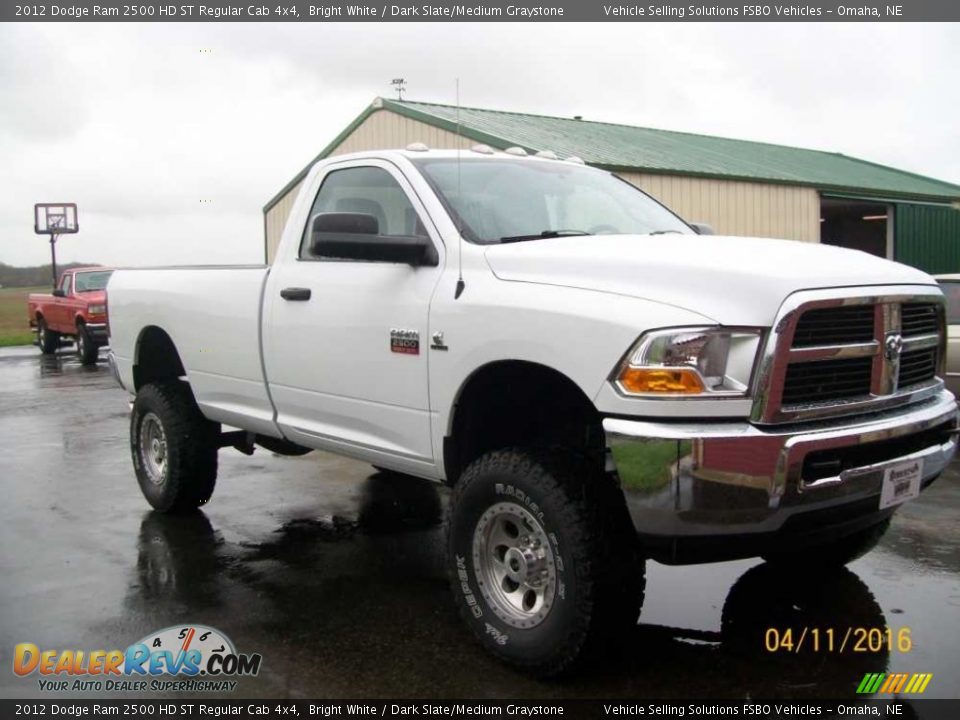 2012 Dodge Ram 2500 HD ST Regular Cab 4x4 Bright White / Dark Slate/Medium Graystone Photo #7