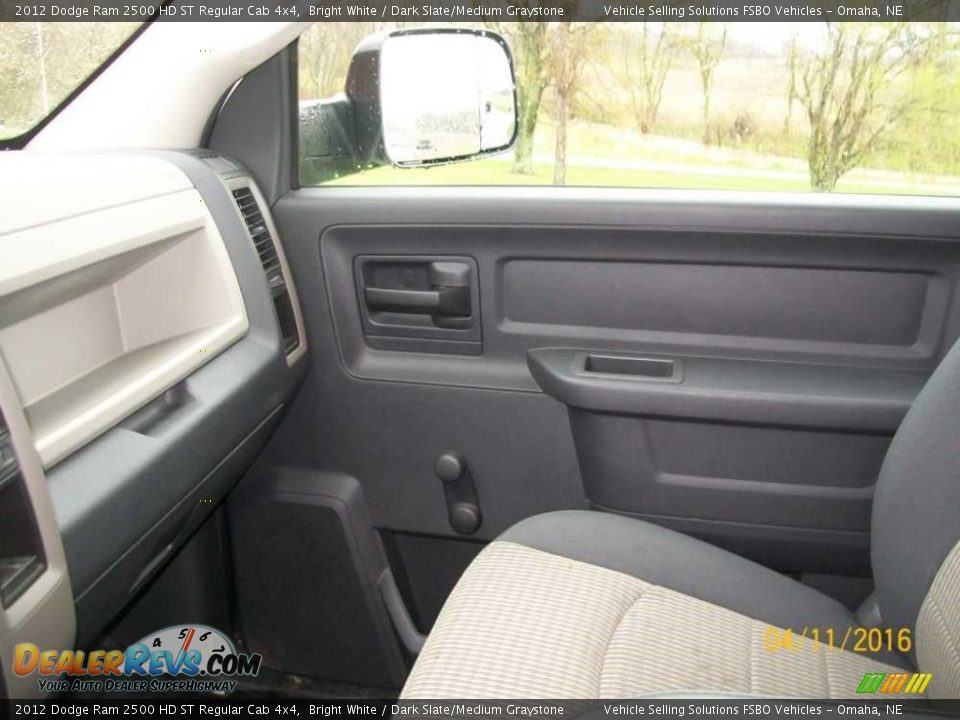 2012 Dodge Ram 2500 HD ST Regular Cab 4x4 Bright White / Dark Slate/Medium Graystone Photo #11