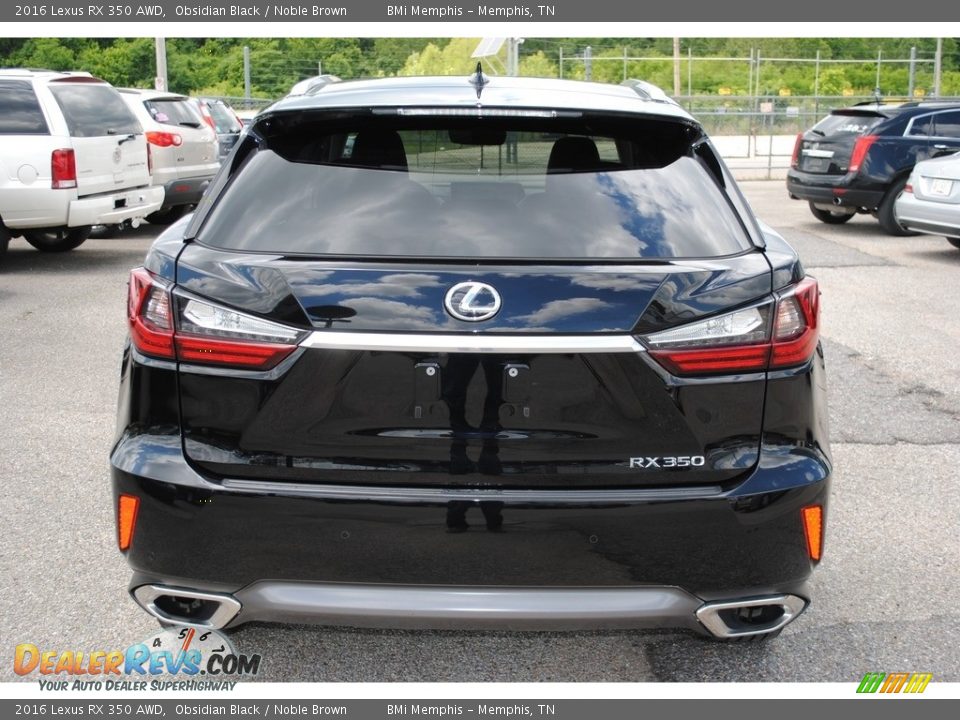 2016 Lexus RX 350 AWD Obsidian Black / Noble Brown Photo #4