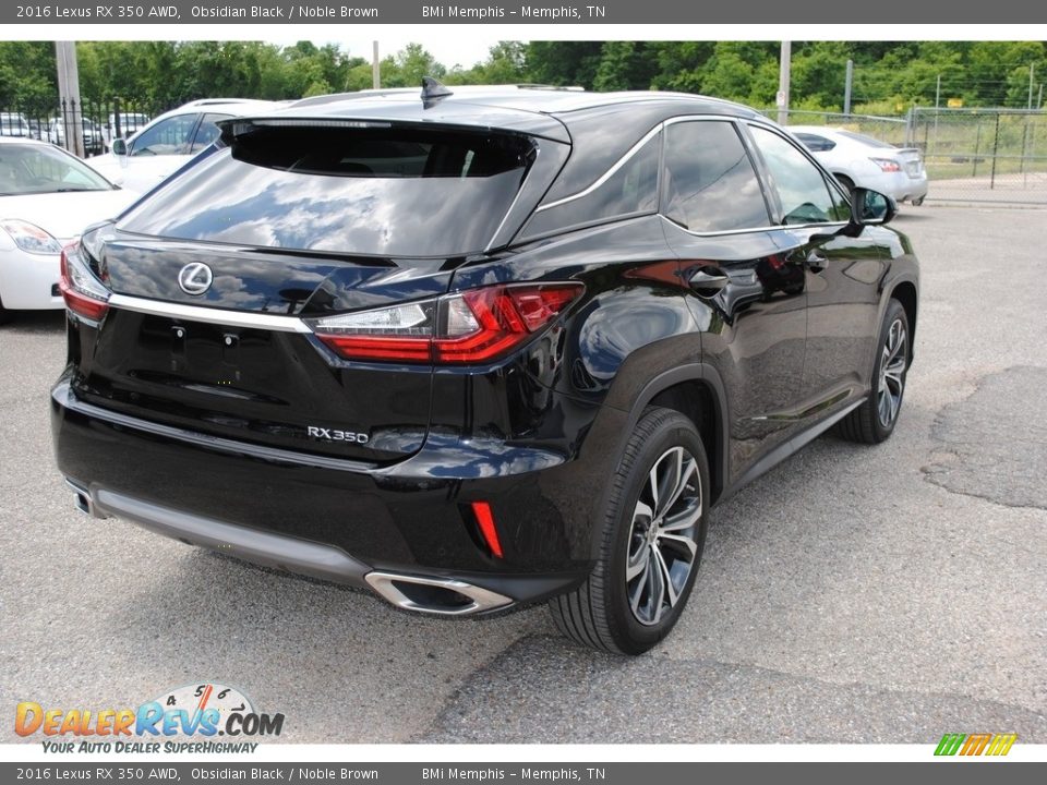 2016 Lexus RX 350 AWD Obsidian Black / Noble Brown Photo #5