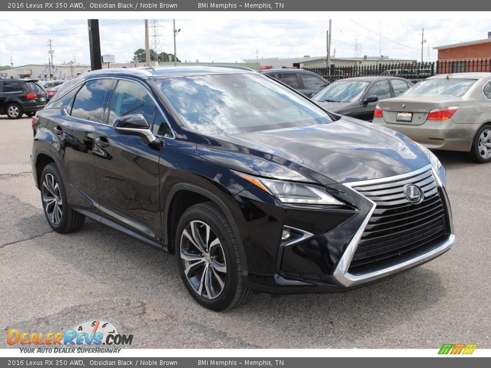 2016 Lexus RX 350 AWD Obsidian Black / Noble Brown Photo #7