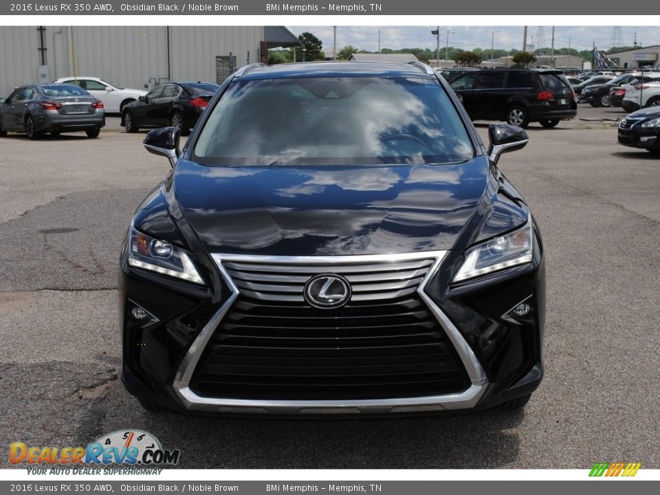 2016 Lexus RX 350 AWD Obsidian Black / Noble Brown Photo #8