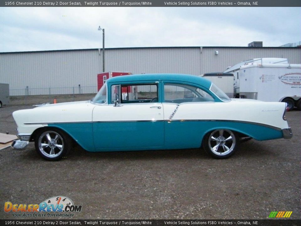 Twilight Turquoise 1956 Chevrolet 210 Delray 2 Door Sedan Photo #1