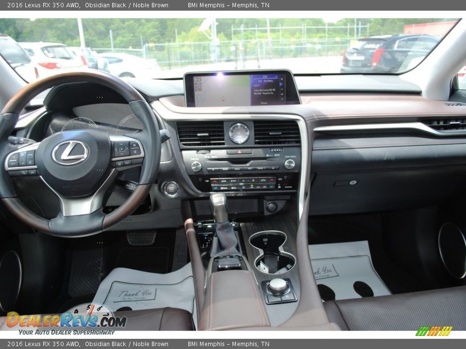 2016 Lexus RX 350 AWD Obsidian Black / Noble Brown Photo #9