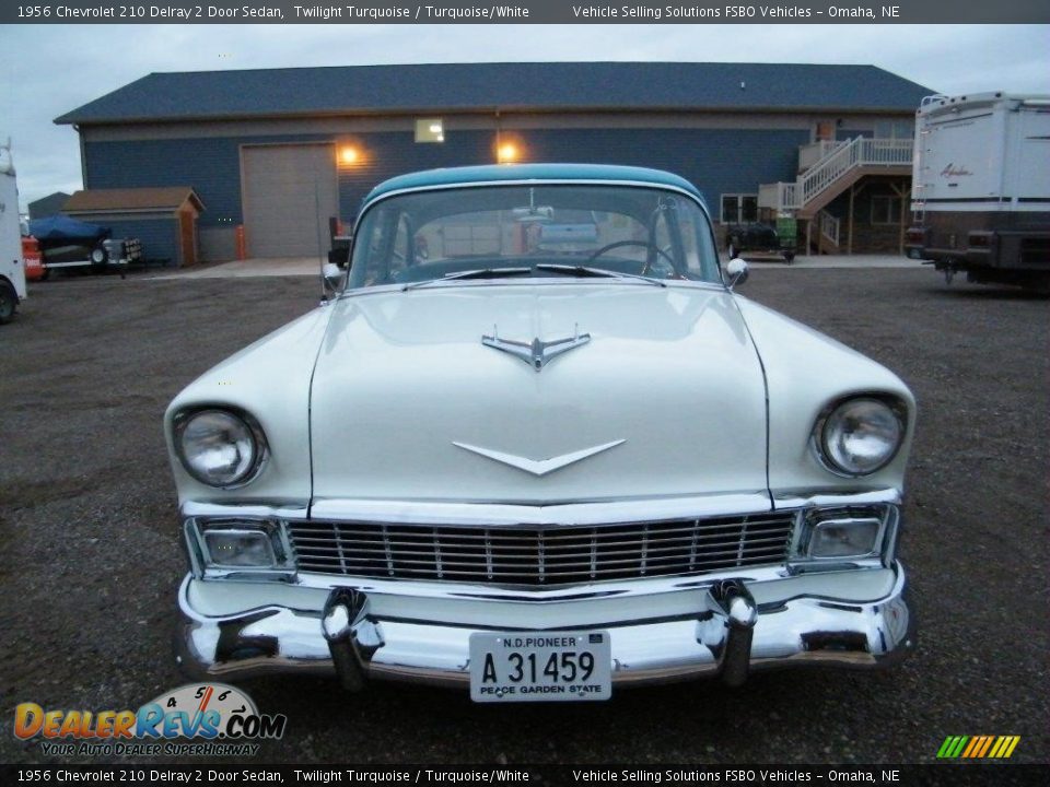 Twilight Turquoise 1956 Chevrolet 210 Delray 2 Door Sedan Photo #4