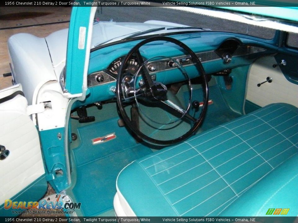 Turquoise/White Interior - 1956 Chevrolet 210 Delray 2 Door Sedan Photo #5
