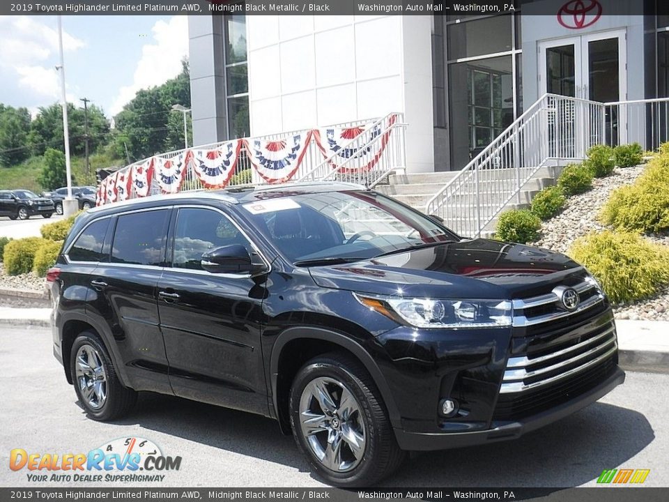 2019 Toyota Highlander Limited Platinum AWD Midnight Black Metallic / Black Photo #1
