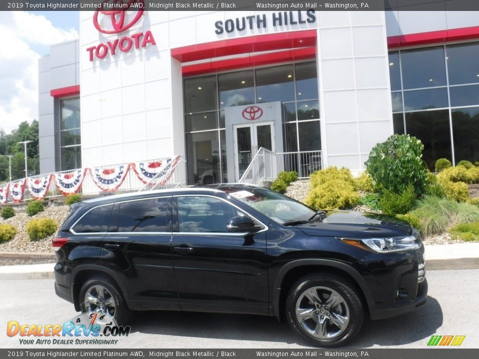 2019 Toyota Highlander Limited Platinum AWD Midnight Black Metallic / Black Photo #2