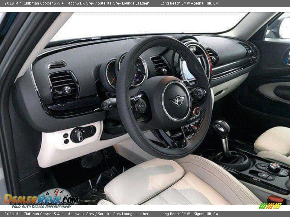 2019 Mini Clubman Cooper S All4 Moonwalk Grey / Satellite Grey Lounge Leather Photo #4