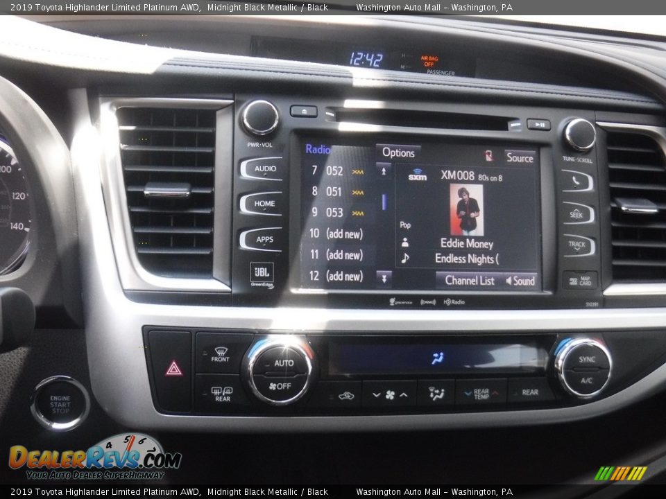 2019 Toyota Highlander Limited Platinum AWD Midnight Black Metallic / Black Photo #4