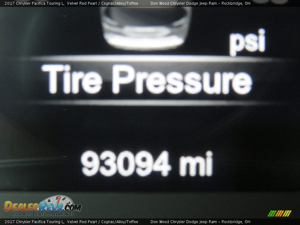 2017 Chrysler Pacifica Touring L Velvet Red Pearl / Cognac/Alloy/Toffee Photo #24