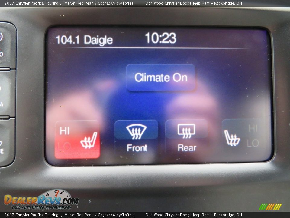 2017 Chrysler Pacifica Touring L Velvet Red Pearl / Cognac/Alloy/Toffee Photo #31