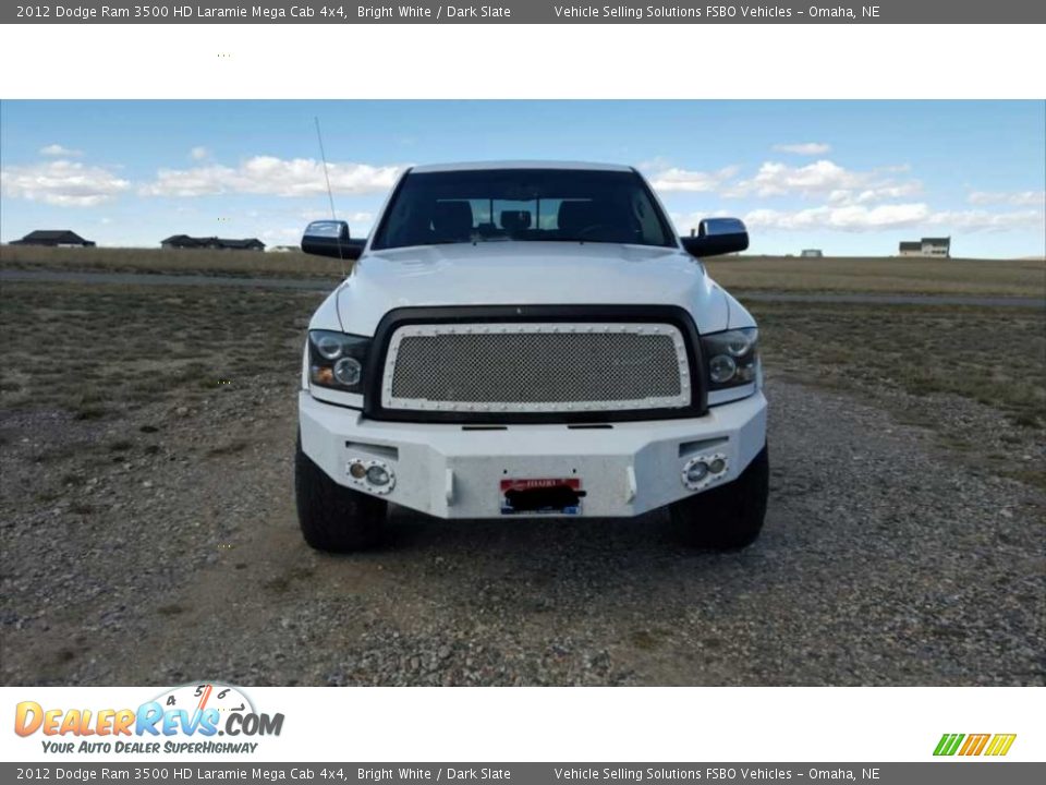 2012 Dodge Ram 3500 HD Laramie Mega Cab 4x4 Bright White / Dark Slate Photo #2