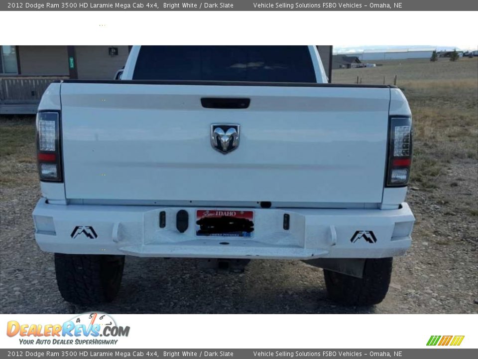 2012 Dodge Ram 3500 HD Laramie Mega Cab 4x4 Bright White / Dark Slate Photo #3