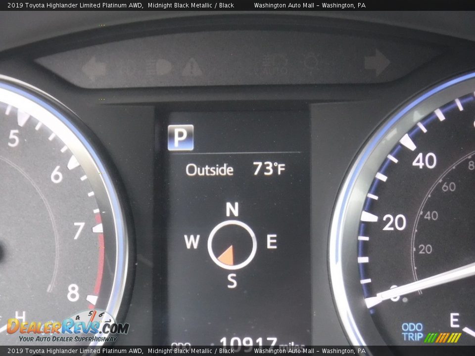 2019 Toyota Highlander Limited Platinum AWD Midnight Black Metallic / Black Photo #35
