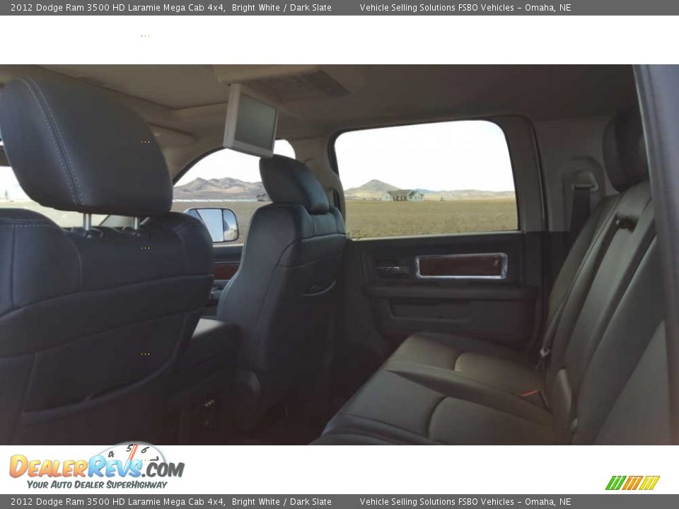 2012 Dodge Ram 3500 HD Laramie Mega Cab 4x4 Bright White / Dark Slate Photo #9