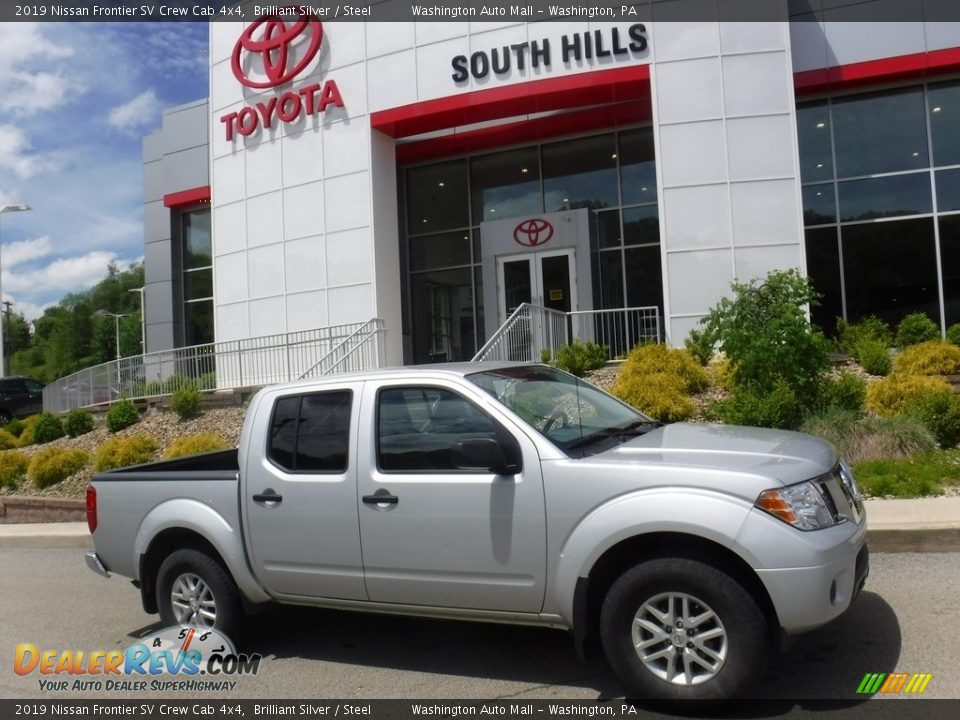 2019 Nissan Frontier SV Crew Cab 4x4 Brilliant Silver / Steel Photo #2