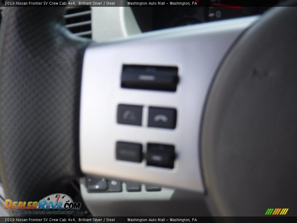 2019 Nissan Frontier SV Crew Cab 4x4 Brilliant Silver / Steel Photo #7