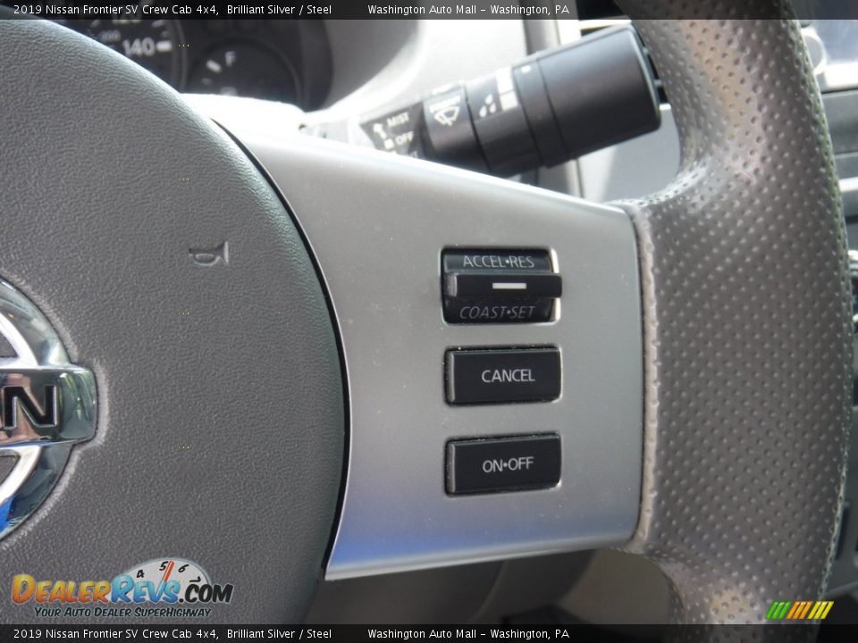 2019 Nissan Frontier SV Crew Cab 4x4 Brilliant Silver / Steel Photo #8