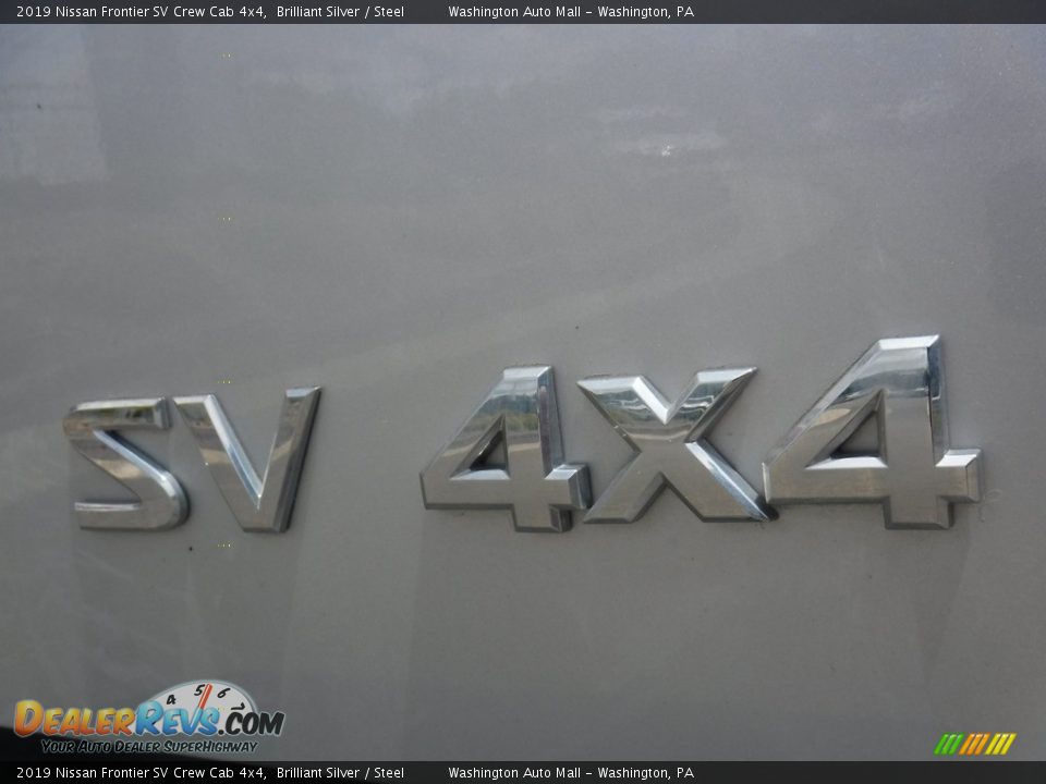 2019 Nissan Frontier SV Crew Cab 4x4 Brilliant Silver / Steel Photo #14