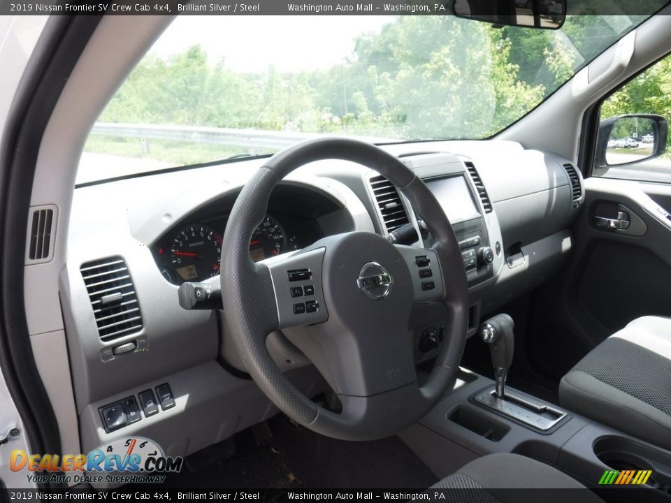 2019 Nissan Frontier SV Crew Cab 4x4 Brilliant Silver / Steel Photo #17