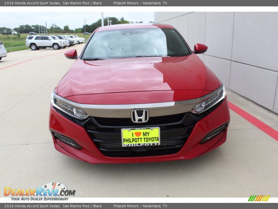 2019 Honda Accord Sport Sedan San Marino Red / Black Photo #3