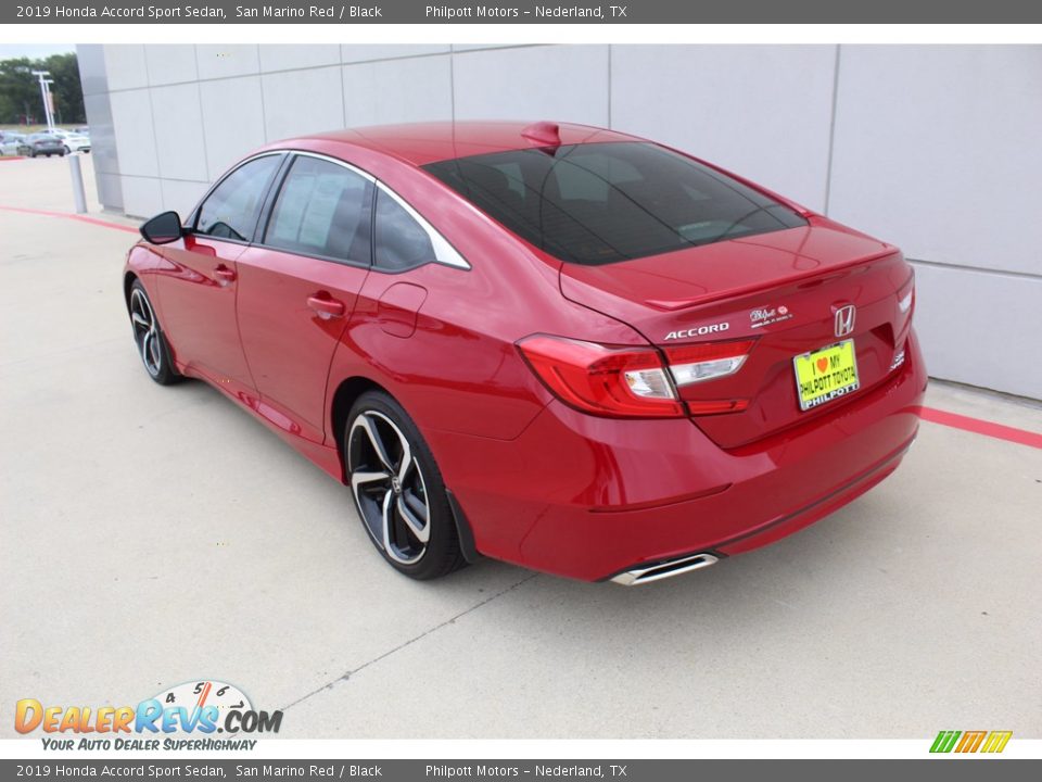 2019 Honda Accord Sport Sedan San Marino Red / Black Photo #6