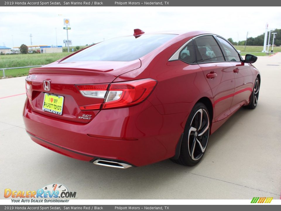 2019 Honda Accord Sport Sedan San Marino Red / Black Photo #8