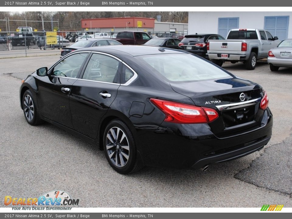 2017 Nissan Altima 2.5 SV Super Black / Beige Photo #3