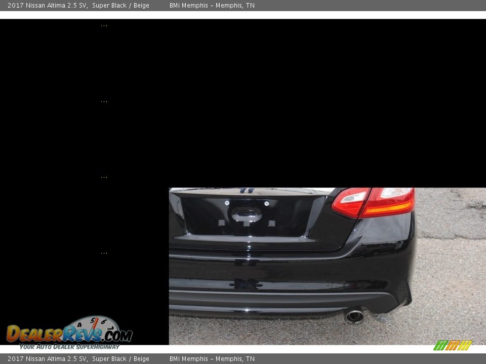 2017 Nissan Altima 2.5 SV Super Black / Beige Photo #4