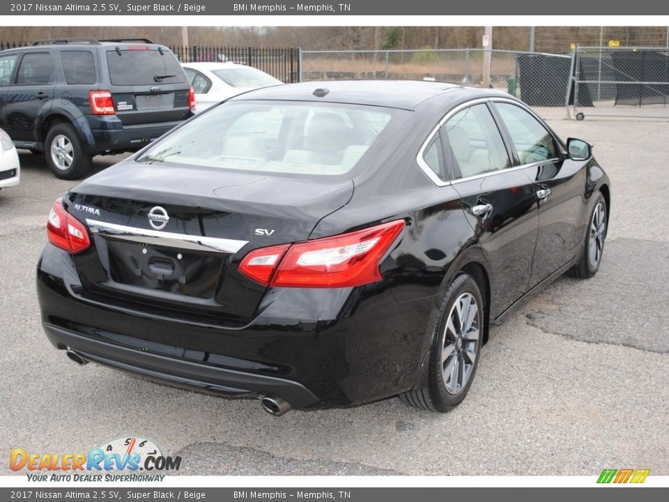 2017 Nissan Altima 2.5 SV Super Black / Beige Photo #5