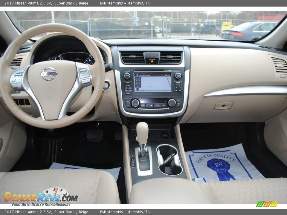 2017 Nissan Altima 2.5 SV Super Black / Beige Photo #9