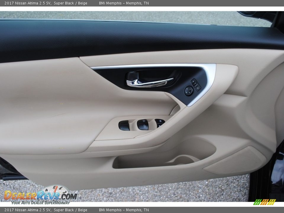 2017 Nissan Altima 2.5 SV Super Black / Beige Photo #10