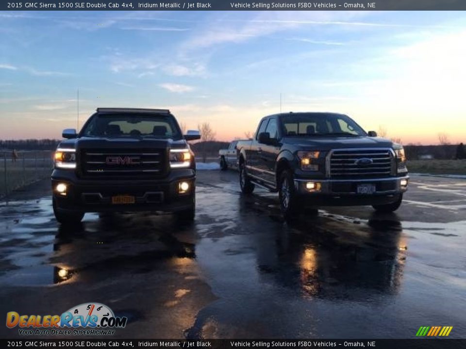 2015 GMC Sierra 1500 SLE Double Cab 4x4 Iridium Metallic / Jet Black Photo #2