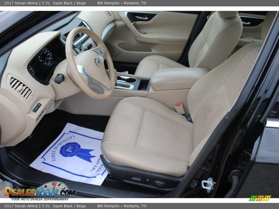 2017 Nissan Altima 2.5 SV Super Black / Beige Photo #11