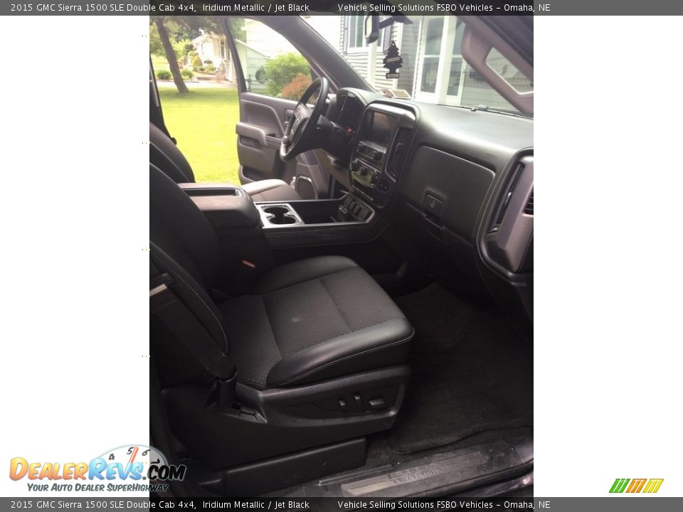 2015 GMC Sierra 1500 SLE Double Cab 4x4 Iridium Metallic / Jet Black Photo #5