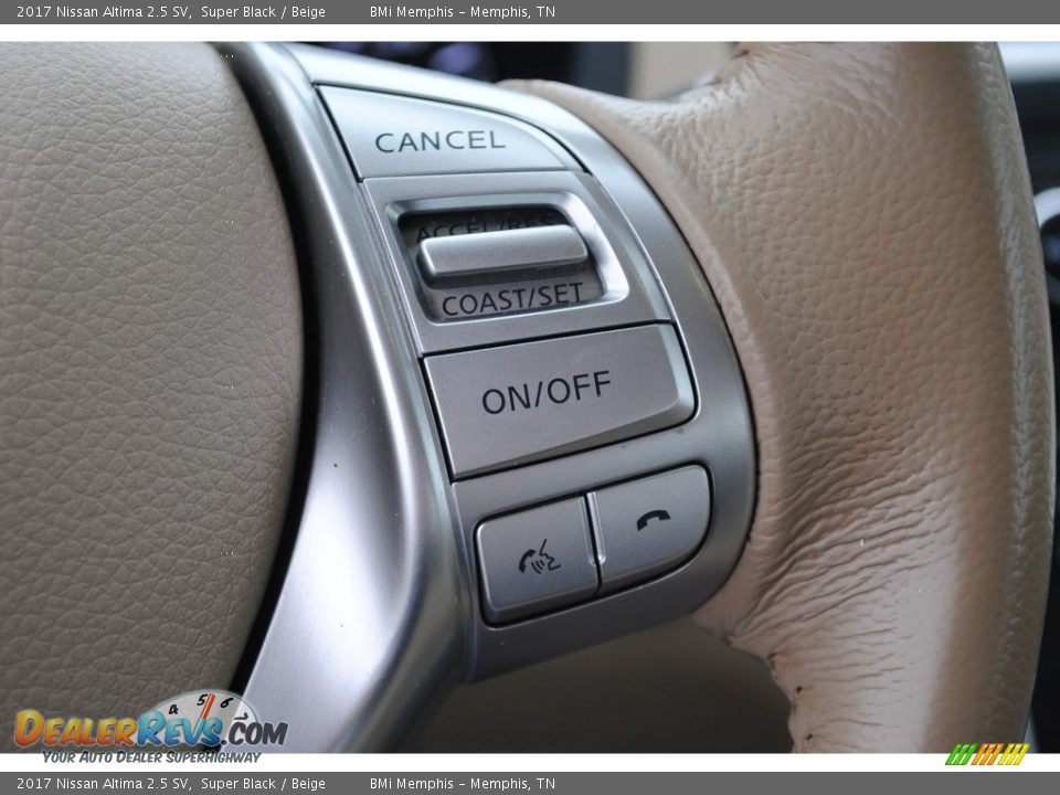 2017 Nissan Altima 2.5 SV Super Black / Beige Photo #14