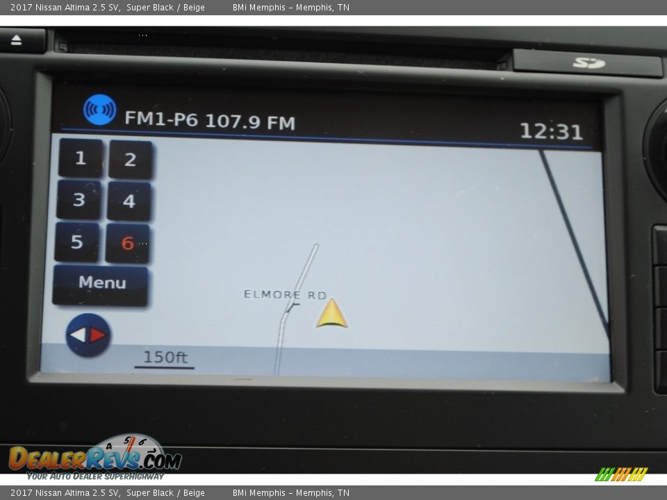 2017 Nissan Altima 2.5 SV Super Black / Beige Photo #17