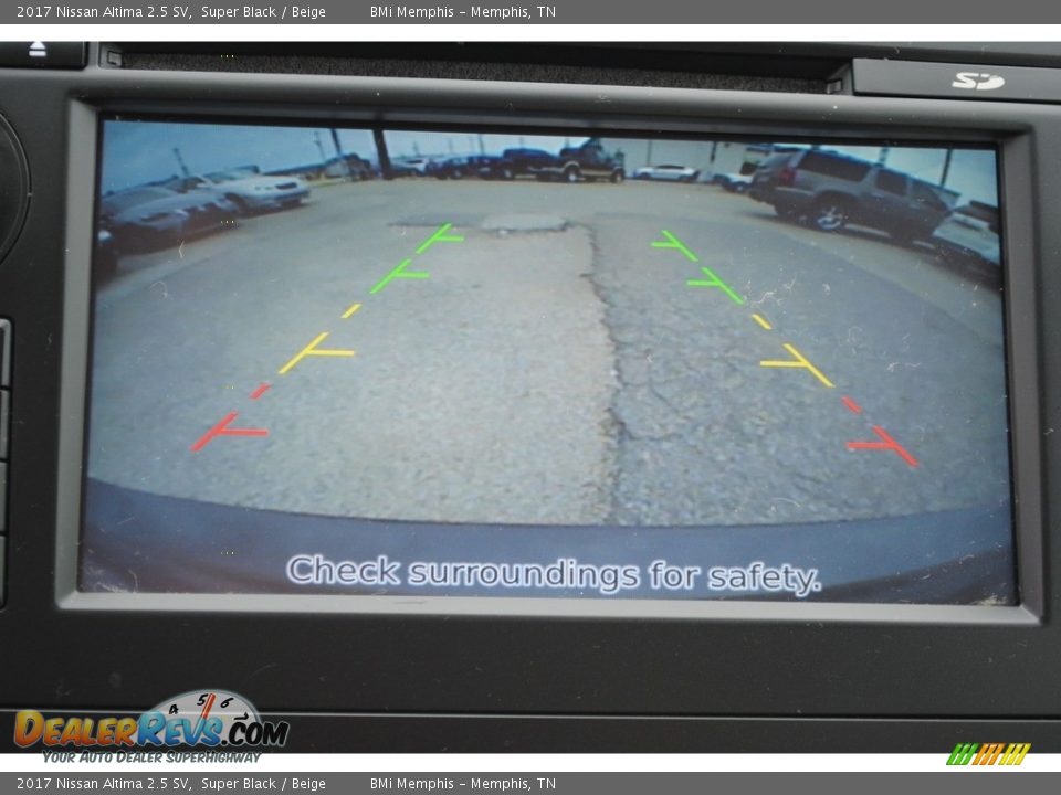2017 Nissan Altima 2.5 SV Super Black / Beige Photo #18