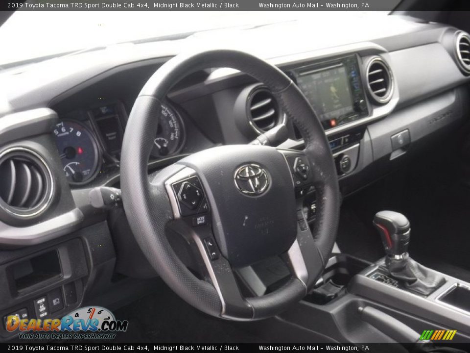 2019 Toyota Tacoma TRD Sport Double Cab 4x4 Midnight Black Metallic / Black Photo #19