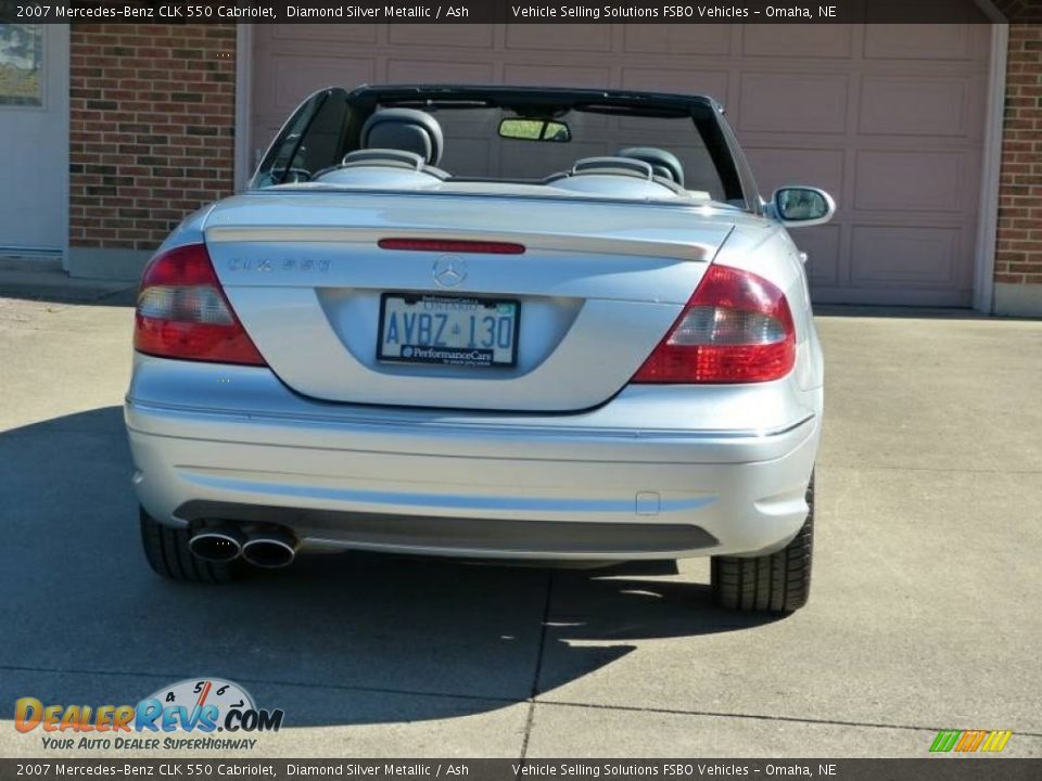 2007 Mercedes-Benz CLK 550 Cabriolet Diamond Silver Metallic / Ash Photo #2