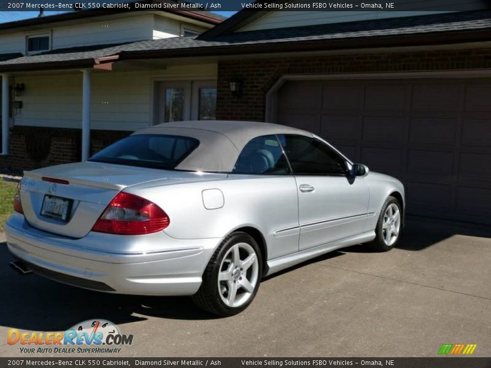 2007 Mercedes-Benz CLK 550 Cabriolet Diamond Silver Metallic / Ash Photo #3