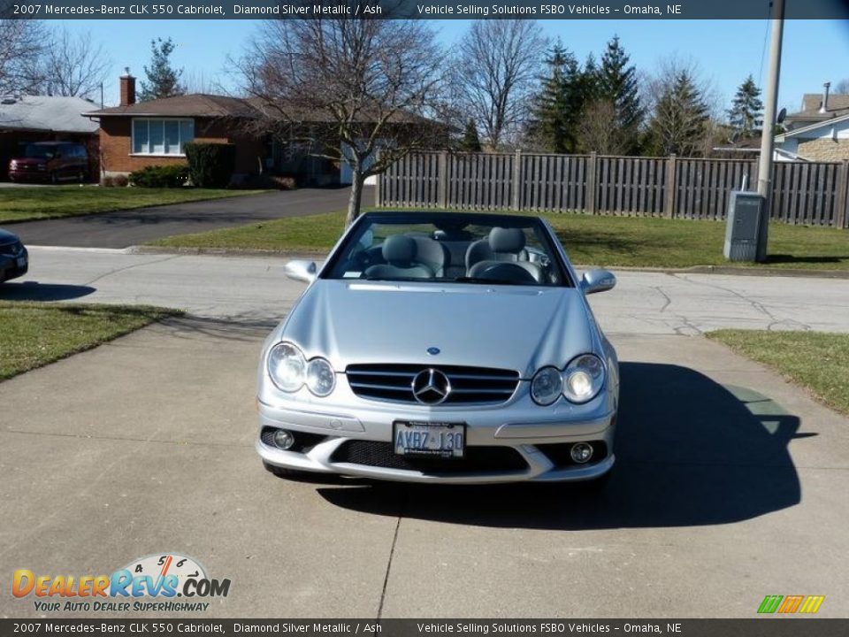 2007 Mercedes-Benz CLK 550 Cabriolet Diamond Silver Metallic / Ash Photo #4