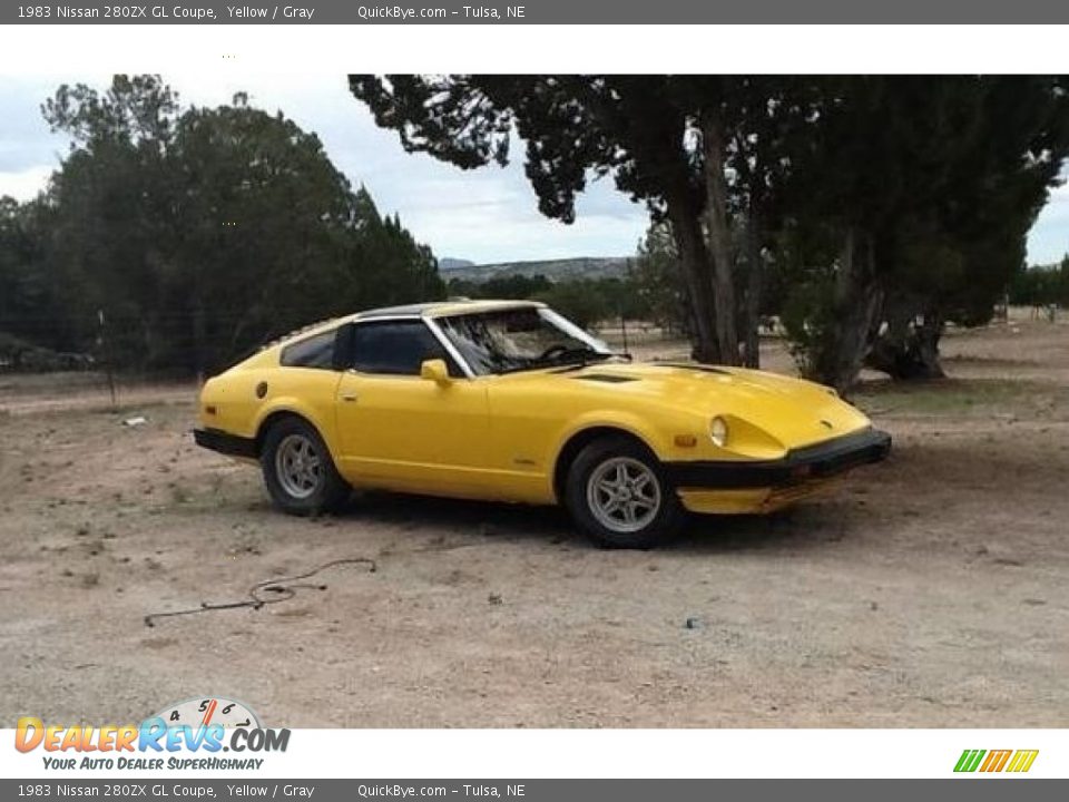 Yellow 1983 Nissan 280ZX GL Coupe Photo #1
