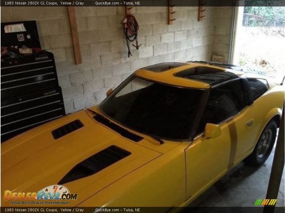 1983 Nissan 280ZX GL Coupe Yellow / Gray Photo #2