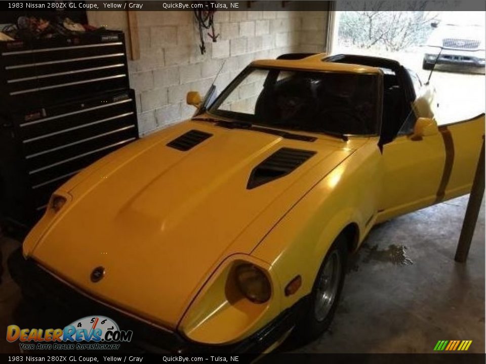 1983 Nissan 280ZX GL Coupe Yellow / Gray Photo #3