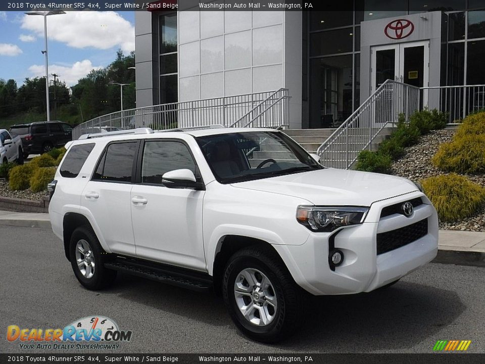 2018 Toyota 4Runner SR5 4x4 Super White / Sand Beige Photo #1